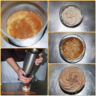 IDEA DE APERITIVO PARA EL  MENÚ SAN VALENTÍN. TIRAMISÚ DE FOIE CON QUESO, MAIZ Y BIZCOCHO DE OLOROSO