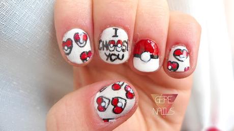 MANICURA DE SAN VALENTÍN.     #Pokemon