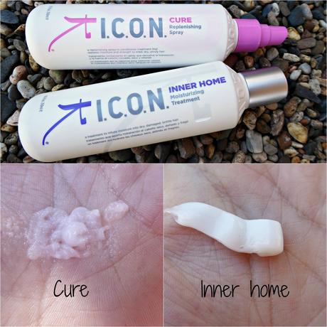 Inner home y Cure de Icon. Hidratación para el cabello seco, frágil y dañado