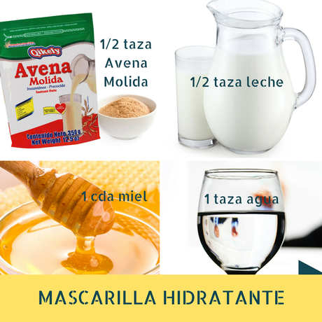 Mascarillas Faciales con Avena