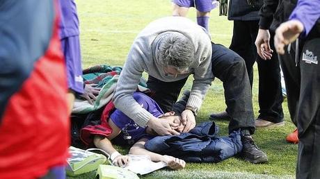 Jugador del Cristo Atlético de Palencia salva la vida gracias a la intervención de un médico que presenciaba el partido