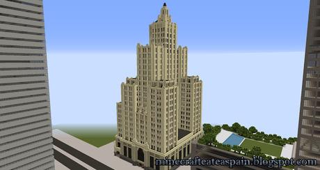 Réplica Minecraft: Bank of America Building, Providence, Rhode Island, Estados Unidos.