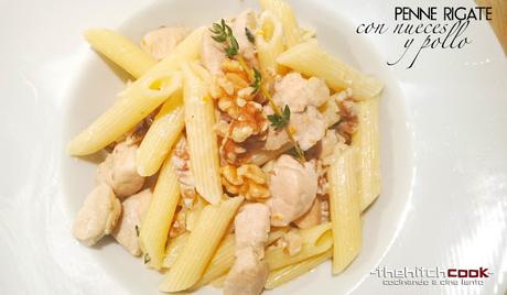 PENNE RIGATE CON NUECES Y POLLO (Garofalo vs Nueces de California)