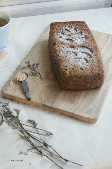 Bizcocho de quinoa , nueces y plátano #singluten