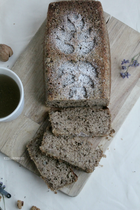 Bizcocho de quinoa , nueces y plátano #singluten