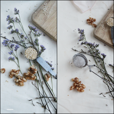 Bizcocho de quinoa , nueces y plátano #singluten