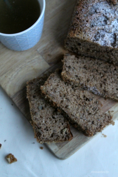 Bizcocho de quinoa , nueces y plátano #singluten