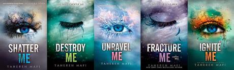 Saga Shatter Me Reseña, tahereh mafi, feels, fangirleo, aaron warner, juliette ferrars, adam kent, kenji kishimoto, frases, distopía, amor, pasado oscuro, restablecimiento, libros, blog literario,