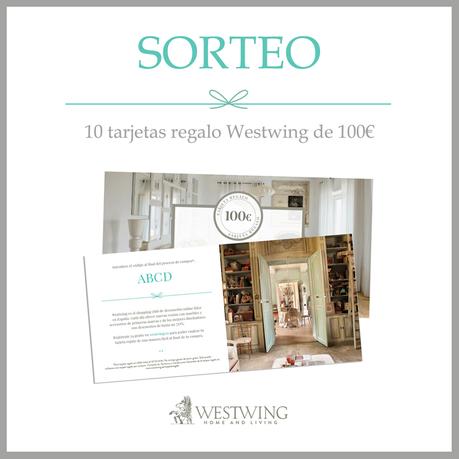 NUEVAS TARJETAS DE REGALO WESTWING + SORTEO DE TARJETAS DE 100€