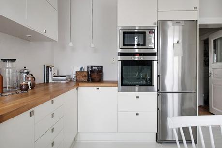 soluciones colecciones estilo nórdico estilo escandinavo cocinas decoración interiores decoración en blanco decoración colecciones Cómo exponer colecciones en casa cocina nórdica moderna blog decoración nórdica 