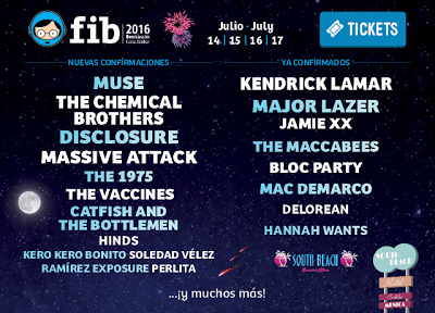 Muse, The Chemical Brothers y Massive Attack entre las Nuevas Confirmaciones del FIB 2016