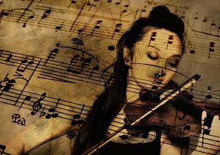 Violinista y partitura