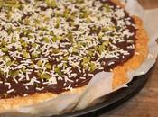 Bizcocho vainilla, chocolate pistacho