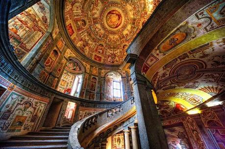 La scala regia del palazzo Farnese a Caprarola