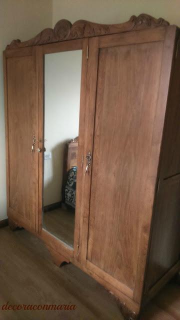 ♥ ♥ ♥ ARMARIO CASTAÑO RESTAURADO