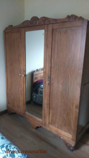 ♥ ♥ ♥ ARMARIO CASTAÑO RESTAURADO