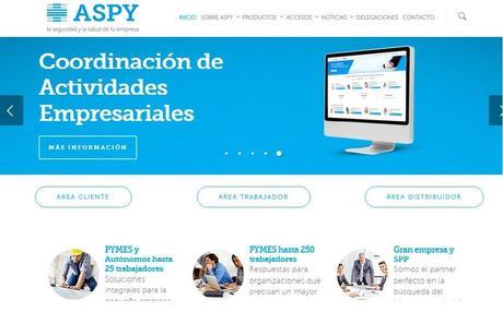ASPY Prevención mejora sus servicios e información con su nueva página web