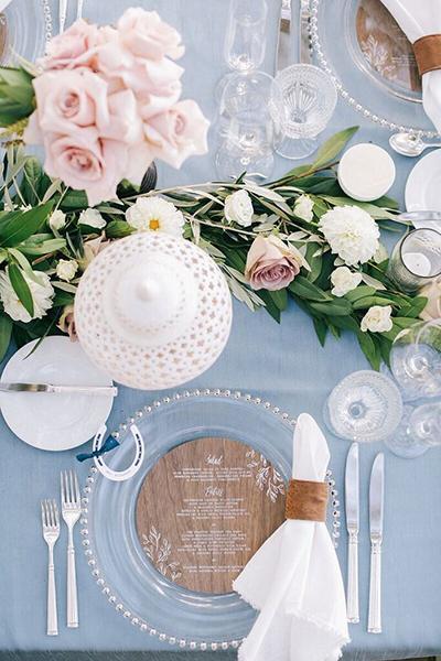mesa boda azul serenity