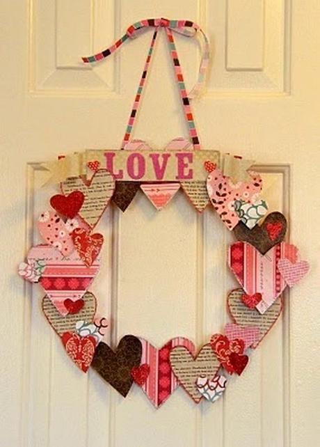 A great idea for what to do with my hearts instead of painting them, decoupage them!: 