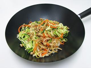 Noodles de calabacín y zanahoria
