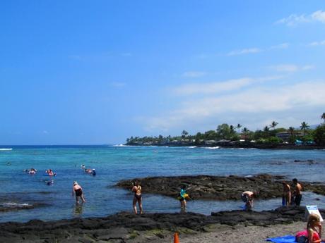 Snorkel en Kahalu´u beach. Big Island. Hawai