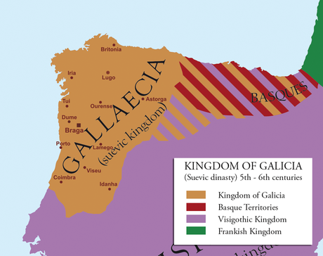 La caída del reino suevo de Gallaecia