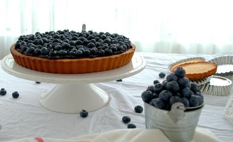 Pastel de arándanos finlandés, sencillo y delicioso mustikkapiirakka