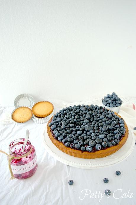 Pastel de arándanos finlandés, sencillo y delicioso mustikkapiirakka