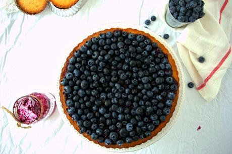 Pastel de arándanos finlandés, sencillo y delicioso mustikkapiirakka