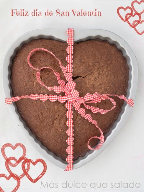 Bizcocho de chocolate {San Valentin}