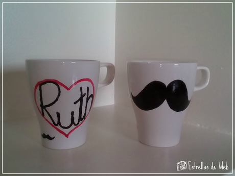 DIY - Tazas amorosas de ceramica personalizadas