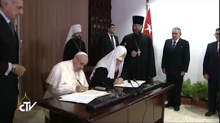 La histórica declaración conjunta del Papa Francisco y el Patriarca Kiril