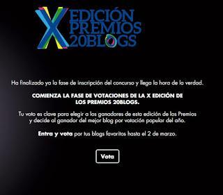 ¡Vota a Nueva Era Deportiva en la X Edición Premios 20Blogs!