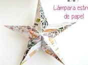 DIY: Lampara estrella papel