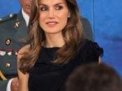 Príncipes Asturias presentación Fundación Príncipe Gerona, Madrid. look Dña. Letizia