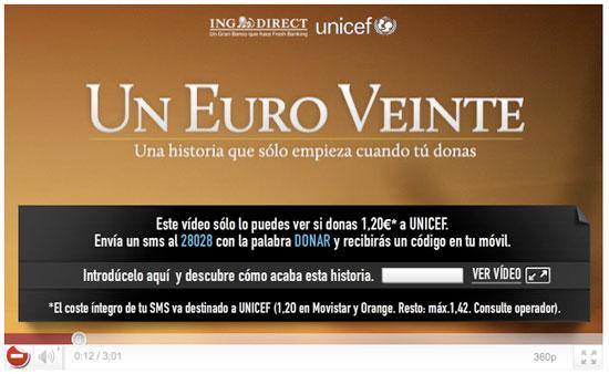 Un Euro Veinte, el vídeo que empieza cuando tú donas