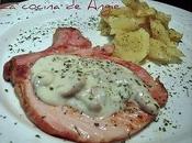 Chuletas sajonia salsa gorgonzola