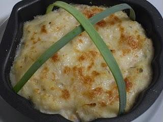 CONCHAS DE MERLUZA Y GAMBAS