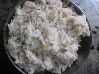 CONCHAS DE MERLUZA Y GAMBAS