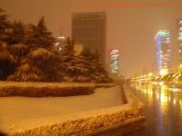 Shanghai con nieve