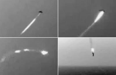 Arma láser derriba nave sobre el Océano Pacífico