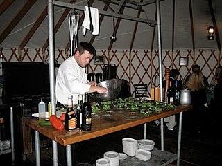 Cena en un yurt, sólo para aventureros