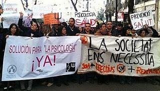 Los psicólogose españoles de movilizan por una serie de reivindicaciones sin alcanzar