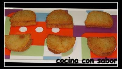 Bocado de patata relleno de bull blanc