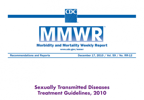 Guía de tratamiento de Enfermedades de trasmisión sexual: CDC 2010