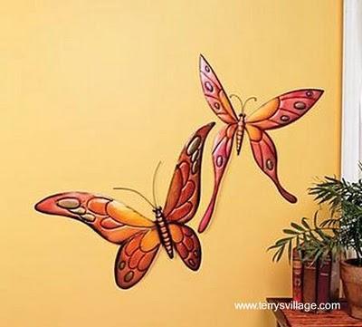 Decoración de paredes con mariposas