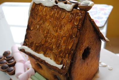 Casita de galletas de Navidad