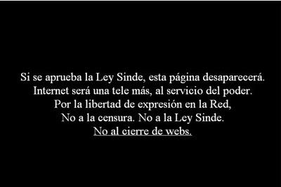 No a la ley Sinde. #Sindegate