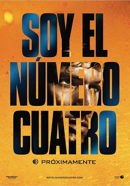 Teaser póster español de 'Soy el número cuatro'