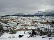 María, entre pinos nieve